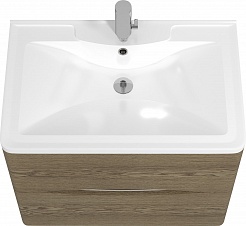 Водолей Мебель для ванной Adel 60 подвесная дуб крымский коричневый – фотография-3